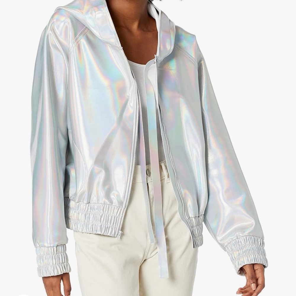 Bomber jacket with hood